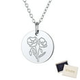 thumbnail image 1 of FindChic Birth Flower Necklaces for Women Stainless Steel Guardian Month Floral Peony Pendant Necklace for Birthday Christmas Jewelry with Gift Box, 1 of 8