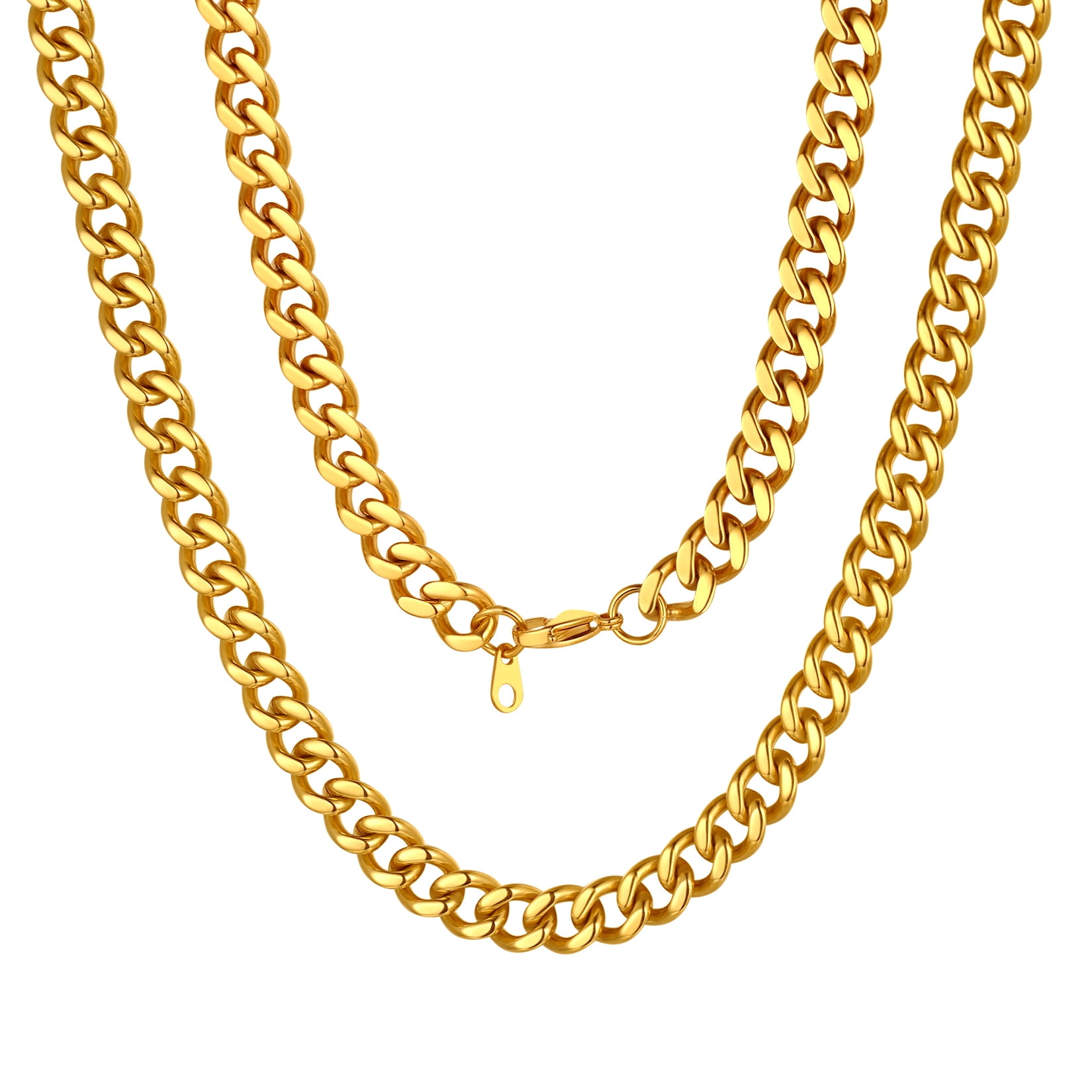 FindChic Curb Link Chains Necklace for Men Jewelry Chain for Boys Gold