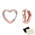 thumbnail image 1 of FindChic Heart Stud Earrings for Women, Hypoallergenic Rose Gold Plated Huggie Hoops with S925 Sterling Silver Ear Posts Christmas Birthday Jewelry Gifts for Her/Mom/Wife, 1 of 9