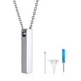thumbnail image 1 of FindChic Urn Necklaces for Ashes Women Vertical Bar Pendant Necklace Stainless Steel Waterproof Cremation Urn Jewelry with Funnel Birthday Mothers Day Gifts for Mom Her Wife, 1 of 7