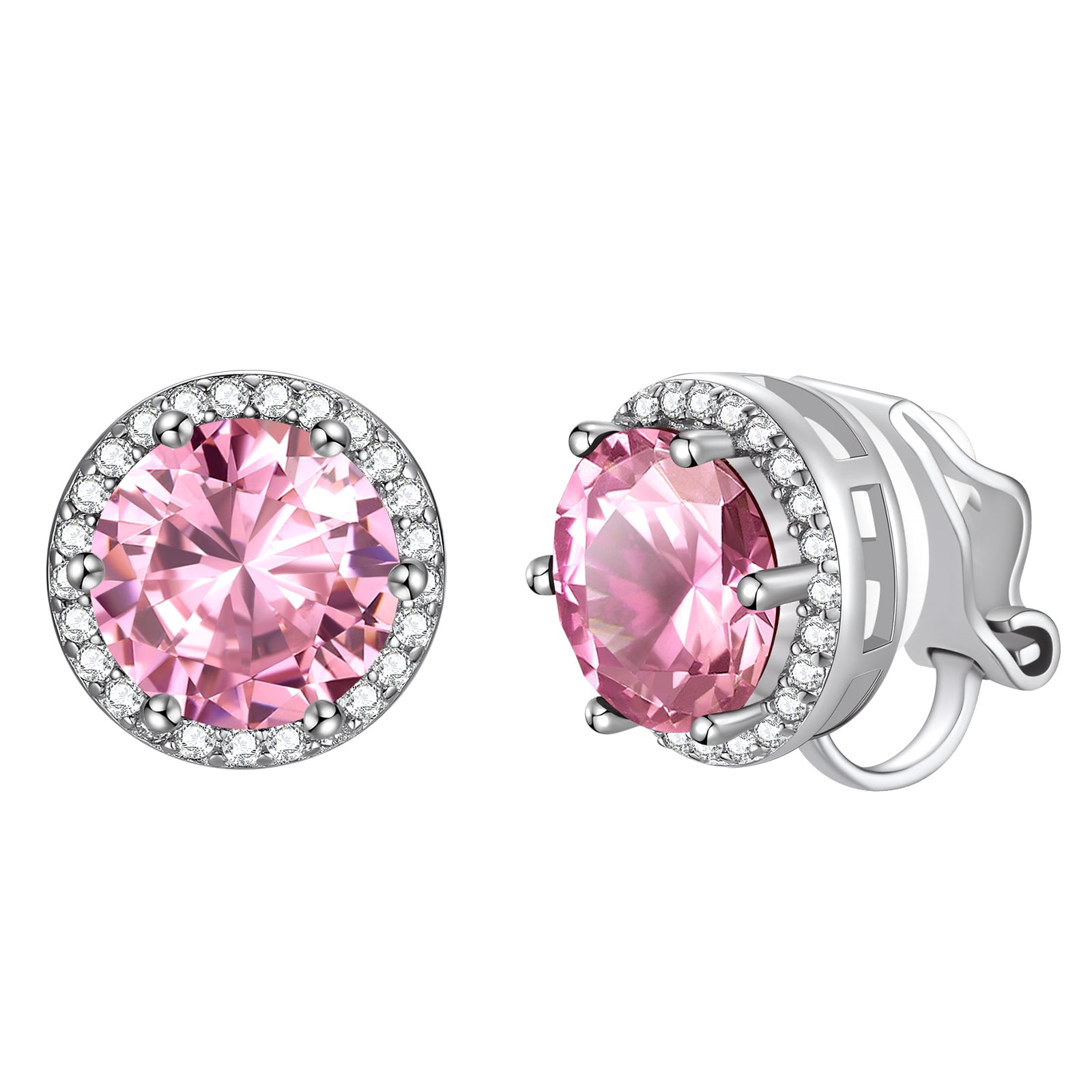 Buy Sterling Silver Sparkling Moon Stud Earrings: Cubic Zirconia Online in India