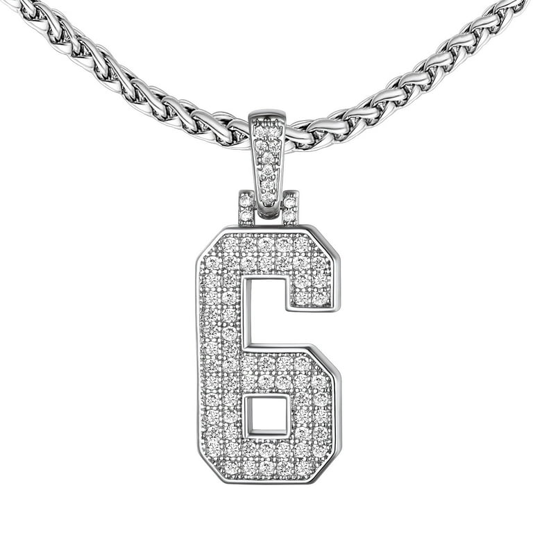 FindChic Cubic Zirconia Silver Colors Necklaces for Mens FindChic Cubic Zirconia Silver Colors Necklaces for Mens