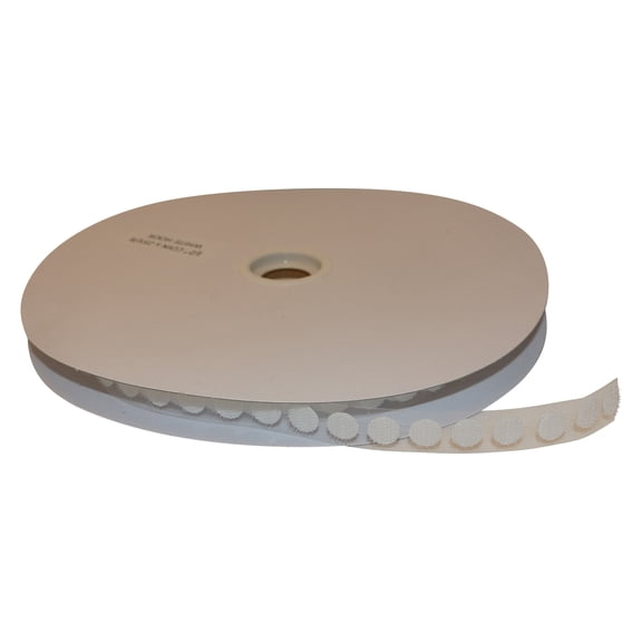 FindTape Hook and Loop Self-Adhesive Dots: 1440 per roll / Hook-Side Only (White)