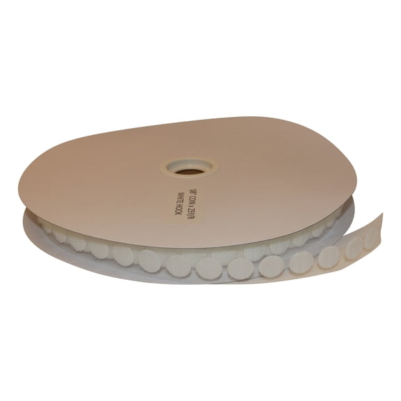 FindTape Hook and Loop Self-Adhesive Dots: 1200 per roll / Hook-Side Only (White)