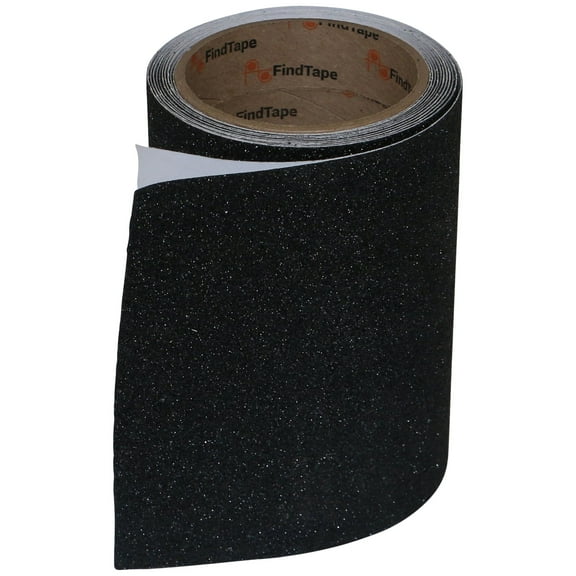FindTape AST-35 Premium Anti-Slip Non-Skid Tape [Black, 60 grit]: 6 in. x 10 ft. (Black)