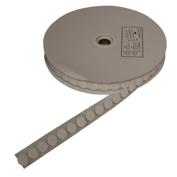 FindTape 3/4-inch Diameter Hook and Loop Self-Adhesive Dots: 1028 per roll / Hook-Side Only (White)