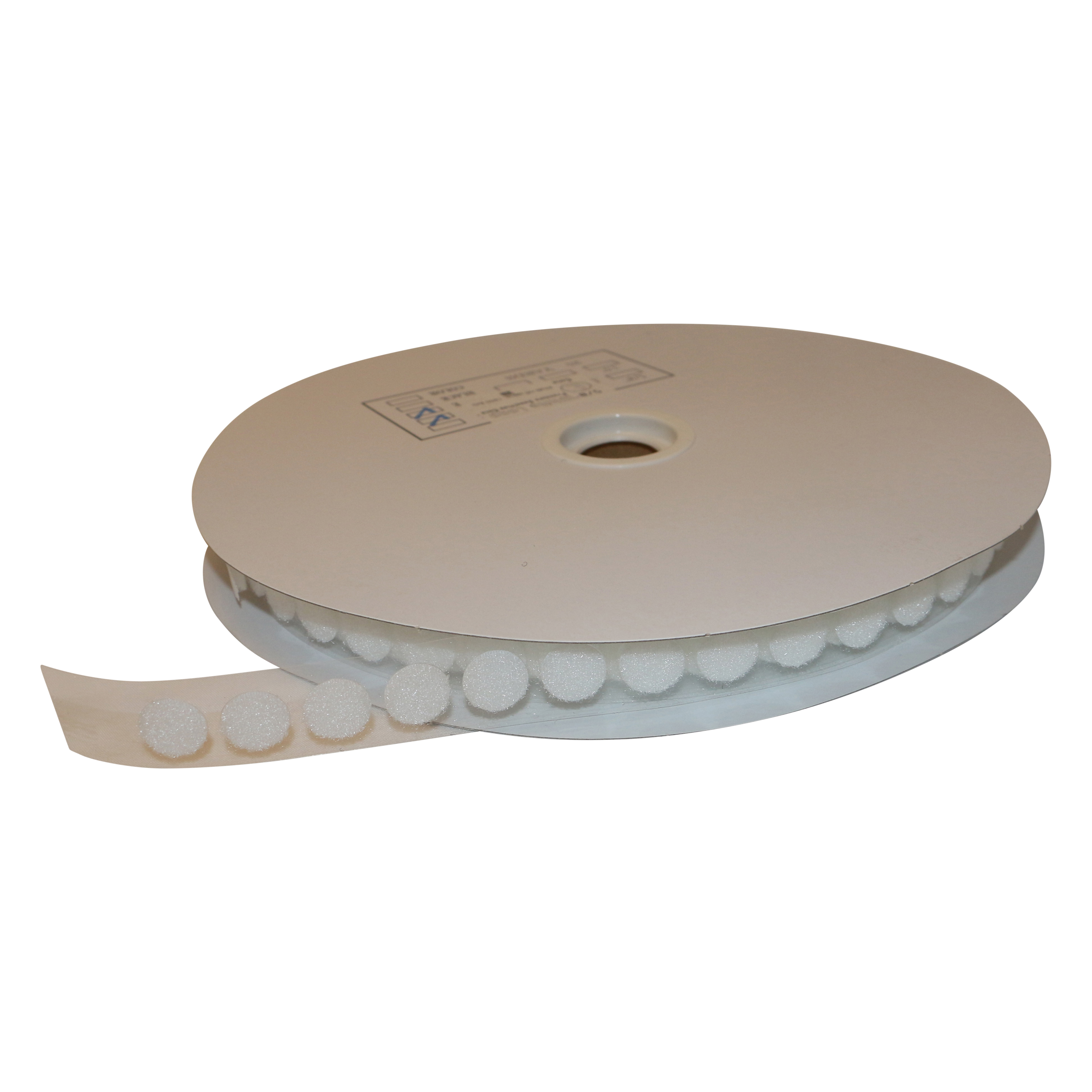 FindTape 5/8-inch Diameter Hook and Loop Self-Adhesive Dots: 1200 per roll /  Loop-Side Only (White)