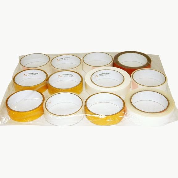 FindTape Double-Sided Tape Test Pack: 1 in. x 3 yds. [12 rolls/pack] (Multiple Colors) 2-rolls [12 rolls/pack]