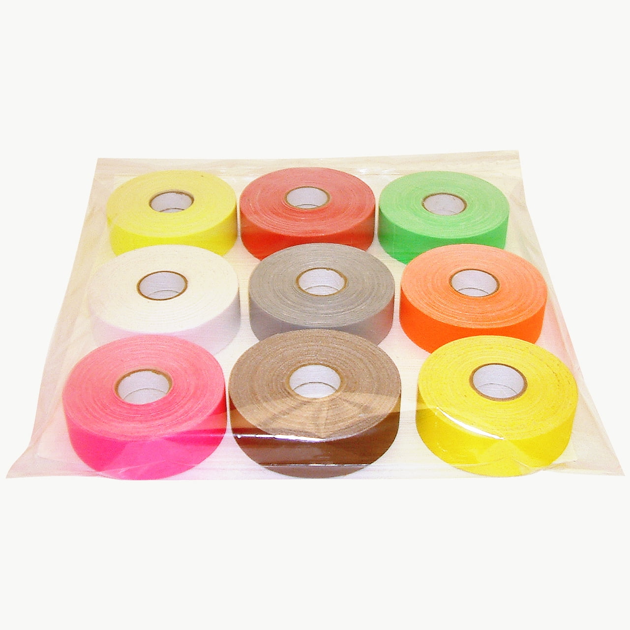 FindTape Gaffers Tape Multi-Pack – 1/2 Inch Fluorescent Colors – 5 Rolls (Blue, Green, Orange, Pink, Yellow) – For Stage, Studio & DIY