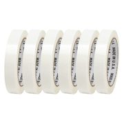 FindTape General Purpose Tensilized Polypropylene Strapping Tape TPS-01 3/4 in. x 60 yds. White [6-pack]