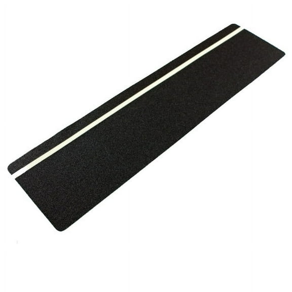 FindTape Glow / Reflective Anti-Slip Tread Cleat (AST-TREAD): 6 in. x 24 in. (Black with Photoluminescent Stripe)