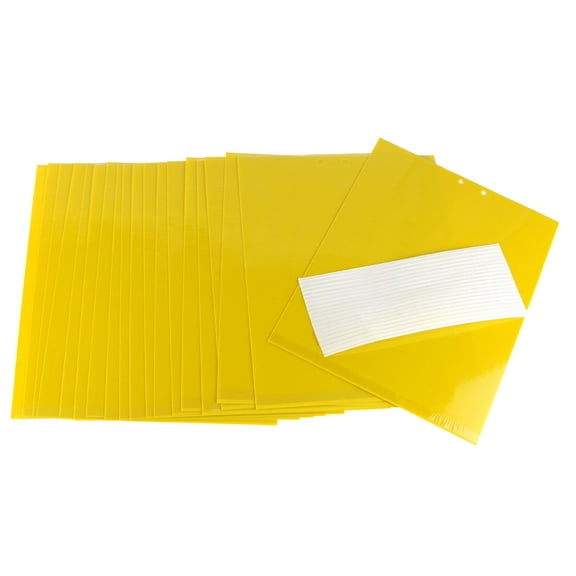 FindTape Insect Trap Tape [Double Sided]: 8 in. (192mm actual) x 10 in. (Yellow) 20-pack