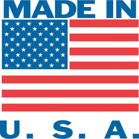 FindTape Made In Labels [Manufactured in USA]: 2 in. x 2 in. ("Made In U.S.A." printing) 500-labels