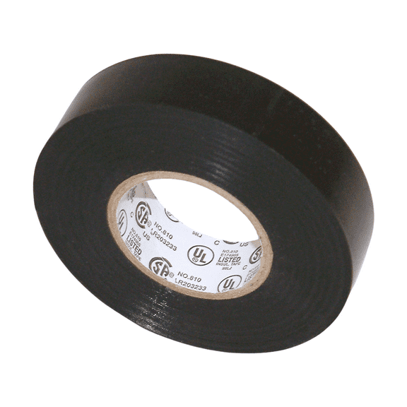 FindTape Premium Grade Electrical Tape [8 mils thick] (EL7566-AW): 3/4 in. x 66 ft. (Black)