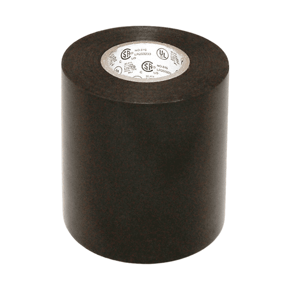 FindTape Grade Electrical Tape 8 mils thick: 4 in. (96mm actual) x 66 ft. (Black)