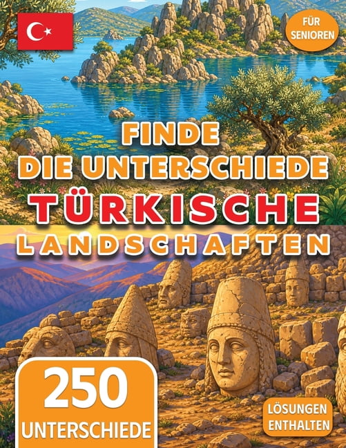 Finde die Unterschiede für Senioren: Farbenfrohe Illustrationen der Türkei, (Paperback)