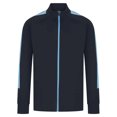 thumbnail image 1 of Finden & Hales Mens Contrast Panel Knitted Tracksuit Top, 1 of 4
