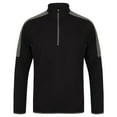 thumbnail image 1 of Finden & Hales Mens Contrast Panel Quarter Zip Midlayer, 1 of 4