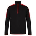 thumbnail image 1 of Finden & Hales Mens Contrast Panel Quarter Zip Midlayer, 1 of 2