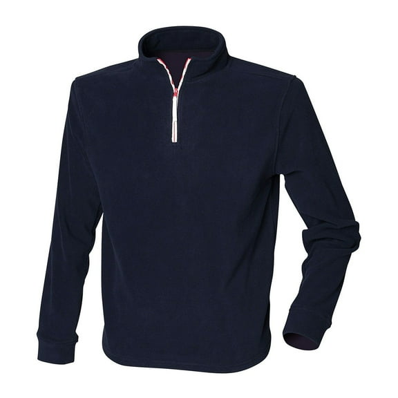 Finden & Hales Mens Microfleece Zip Neck Fleece Top