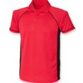 thumbnail image 1 of Finden & Hales Mens Performance Contrast Panel Polo Shirt, 1 of 4
