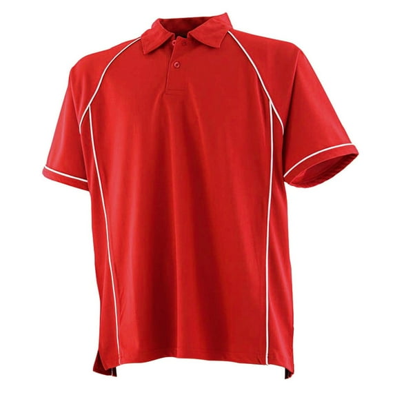Finden & Hales Mens Piped Performance Polo Shirt