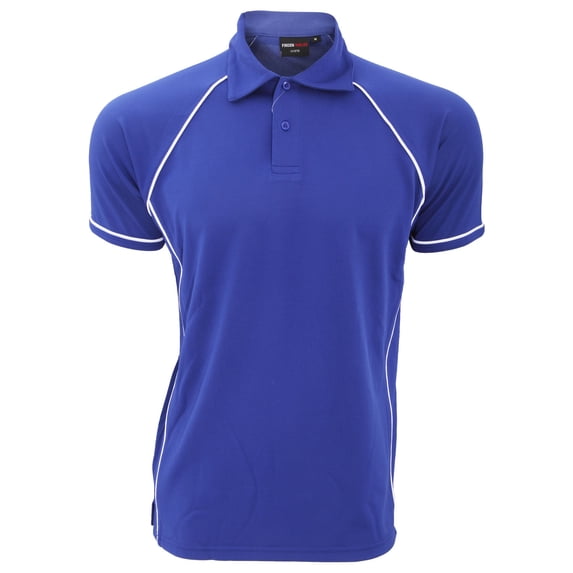 Finden & Hales Mens Piped Performance Sports Polo Shirt