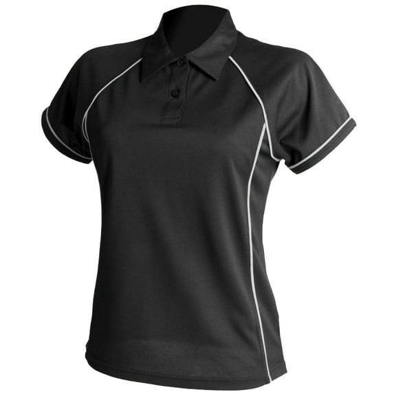 Finden & Hales Womens Coolplus Piped Sports Polo Shirt