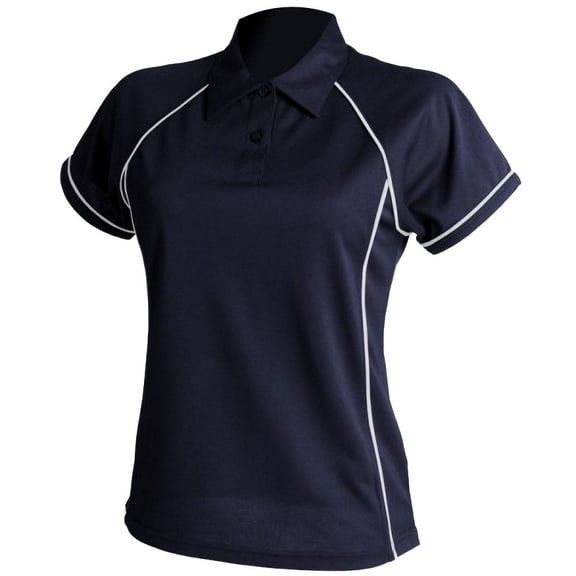 Finden & Hales Womens Coolplus Piped Sports Polo Shirt