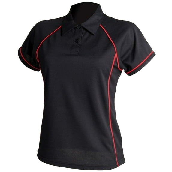 Finden & Hales Womens Coolplus Piped Sports Polo Shirt