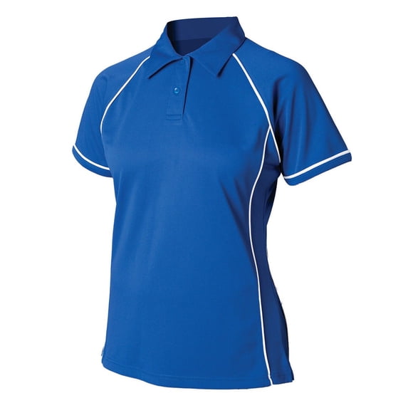 Finden & Hales Womens Piped Performance Polo Shirt