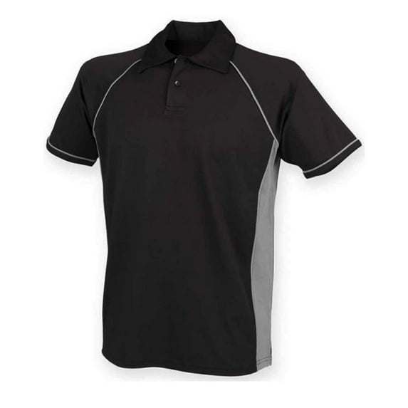 Finden and Hales Mens Performance Piped Polo Shirt