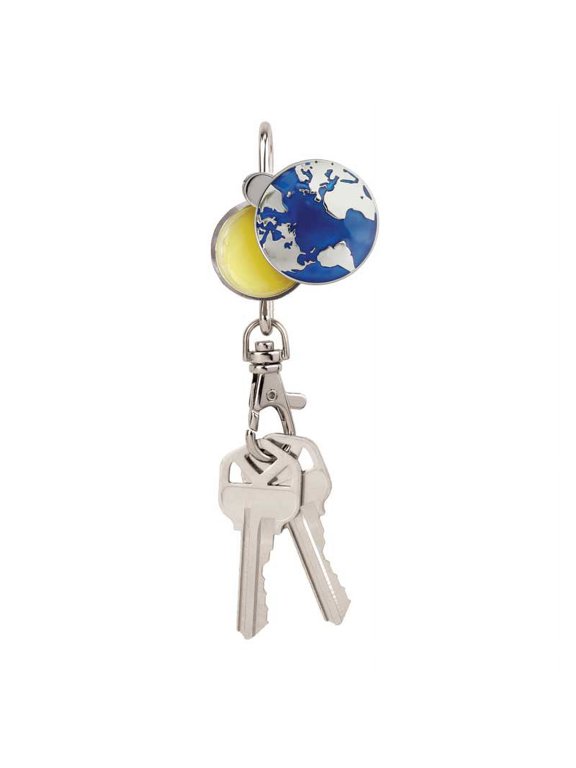Finders Keep Hers Mother Earth Key Finder with Lip Balm Keychain