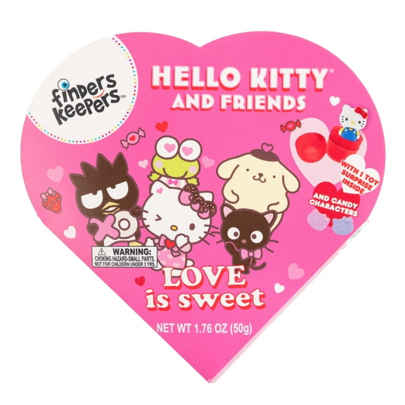 Finders Keepers Hello Kitty Faux Heart Box with Candy