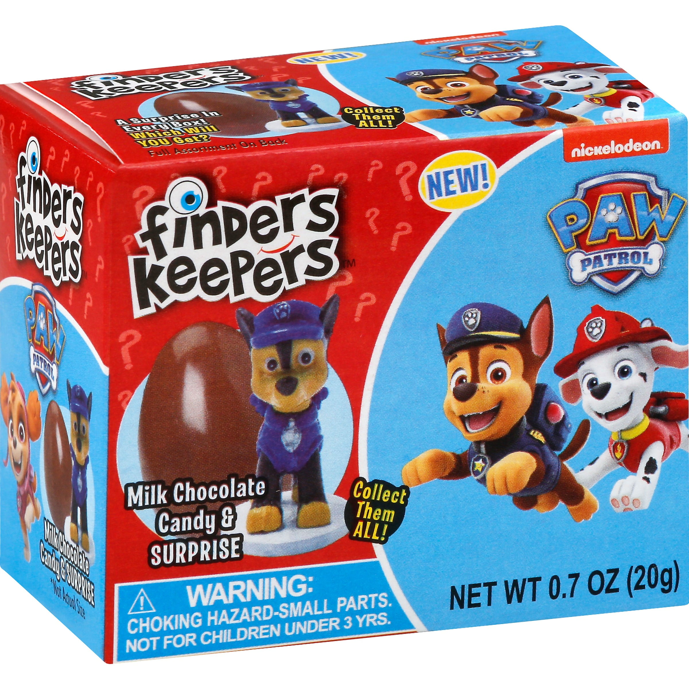 Finders Keepers Paw Patrol Milk Chocolate Egg & Toy Surprise, 0.7 Oz