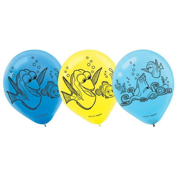 Finding Dory 12" Latex Balloons (6 Count) - Party Supplies