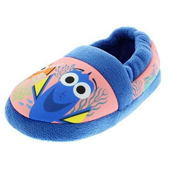 Finding Dory Nemo Kids Aline Slippers (5-6 M US Toddler, Ocean Blue/Coral)
