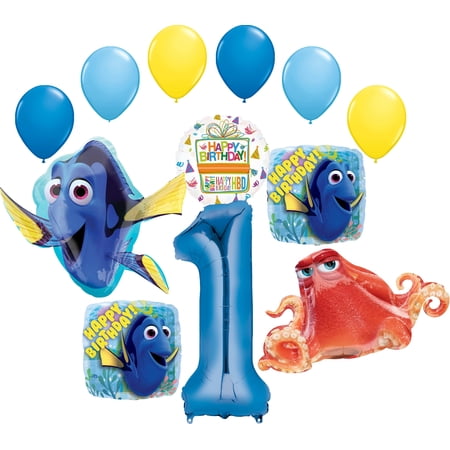 Finding Dory Party Supplies 1st Birthday Balloon Bouquet Decorations