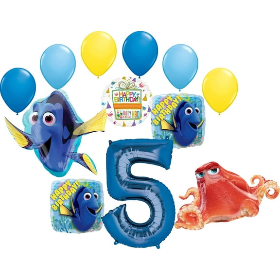 Finding Dory Party Supplies 5th Birthday Balloon Bouquet Decorations