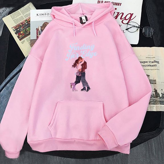 Finding Her Edge Fashion Print Hoodies Couple Clothes Casual Long Sleeve Pullover