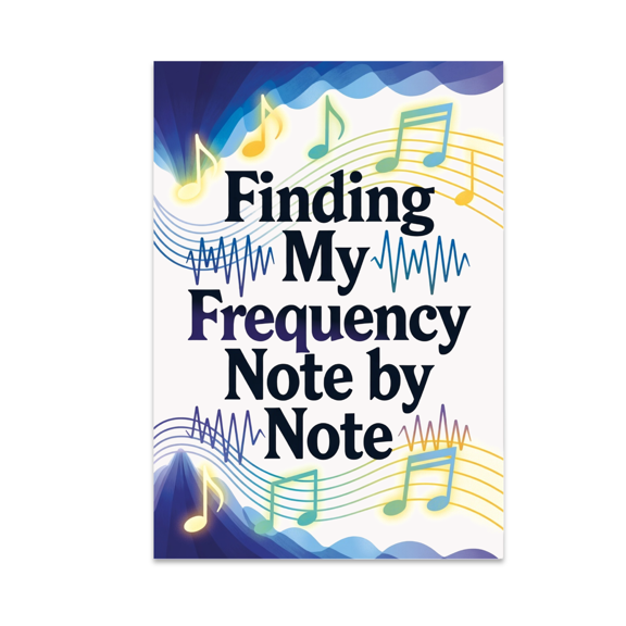 Finding My Frequency Note by Note - Sound Healing Enthusiast - 13x19 Poster Print