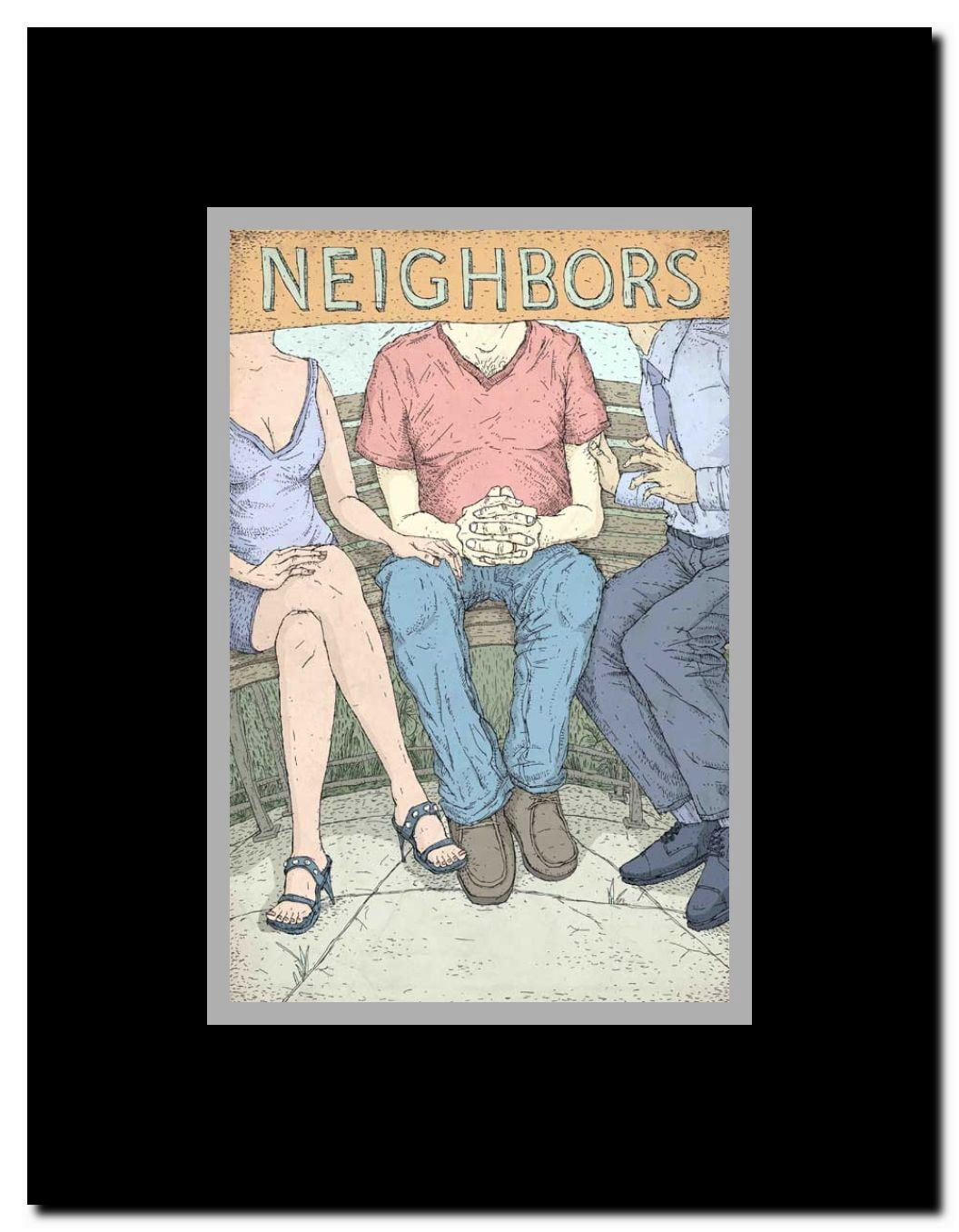 Finding Neighbors Framed Movie Poster