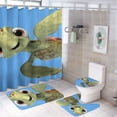 thumbnail image 1 of Finding Nemo 4 Piece Shower Curtain Set with Non-Slip Rugs, Toilet Lid Cover and Bath Mat, Cartoon Bathroom Decor Waterproof Shower Curtain with 12 Hooks, 72 x 72inch, 1 of 8