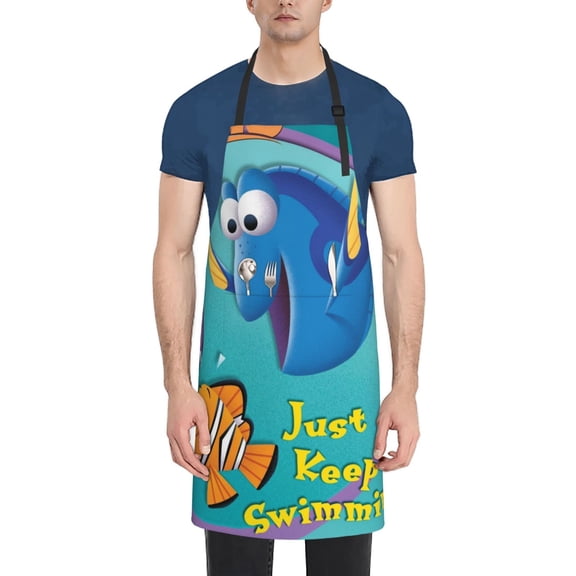Finding Nemo Adjustable Apron For Women Men Birthday Gifts Grilling Cooking Master Chef Bib 28 x 33 inch