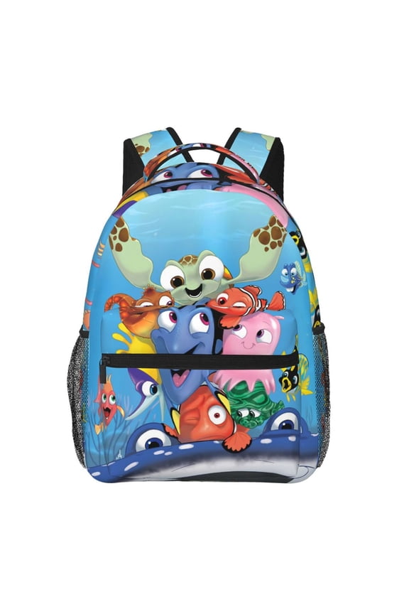 Finding Nemo Backpack All Over Print Casual School Laptop Bags Lightweight Travel Sports Shoulder Daypack Bookbags
