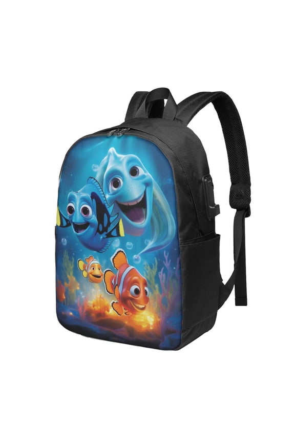 Finding Nemo Backpacks Bookbags Travel Bag for Women Men Adjustable Backpack for Travel Outdoor Sports Large Capacity Laptop Bag for Business Office 17 inch