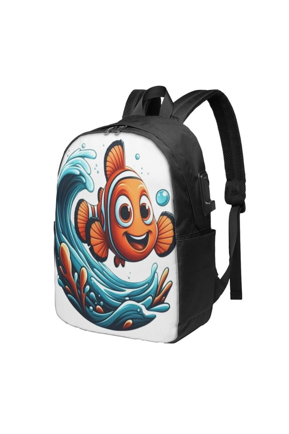 Finding Nemo Backpacks Bookbags Travel Bag for Women Men Adjustable Backpack for Travel Outdoor Sports Large Capacity Laptop Bag for Business Office 17 inch