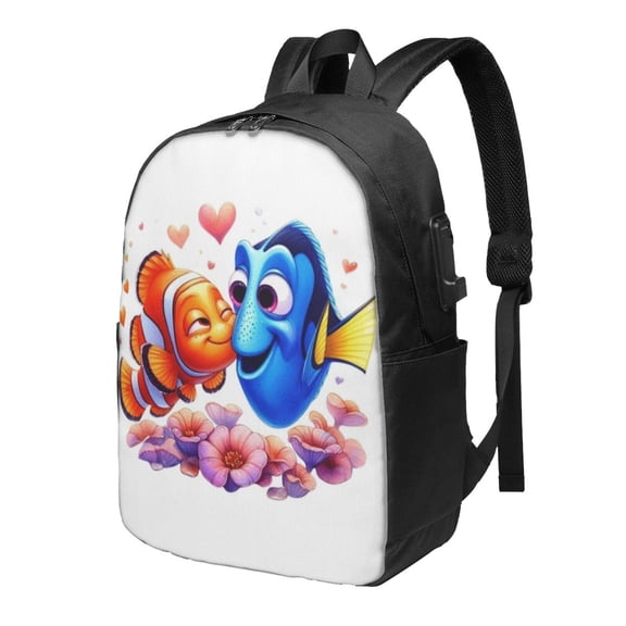 Finding Nemo Backpacks Bookbags Travel Bag for Women Men Adjustable Backpack for Travel Outdoor Sports Large Capacity Laptop Bag for Business Office 17 inch