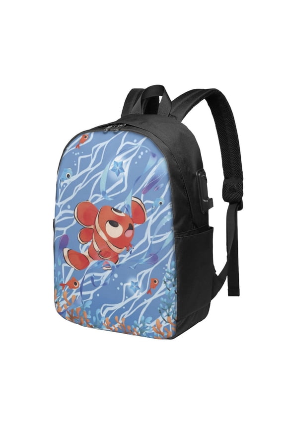 Finding Nemo Backpacks Bookbags Travel Bag for Women Men Adjustable Backpack for Travel Outdoor Sports Large Capacity Laptop Bag for Business Office 17 inch