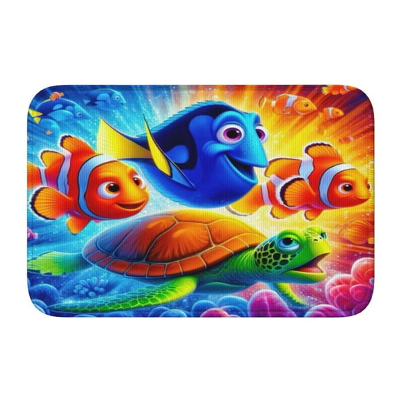 Finding Nemo Bath Rugs Non Slip for Bathroom, Bathroom Mat Rugs, Funny Bath Carpet for Decoration 15.7 x 23.6 inch